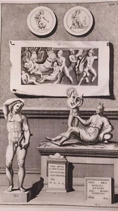 1722 Peter Van der Aa Brescia Tempio Statue Simboli Apollo Templum Apollinis VII - Picture 1 of 3