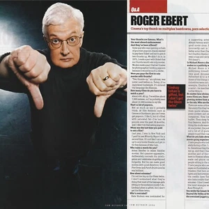Vintage 2004 Roger Ebert 2-Page Original Pictorial/Interview 21x27cm FHM 10 - Picture 1 of 4