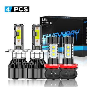 For Mini Cooper 2007-2018 Combo 6000K LED Headlights Hi/Low + Fog Light Bulbs 4x - Picture 1 of 24