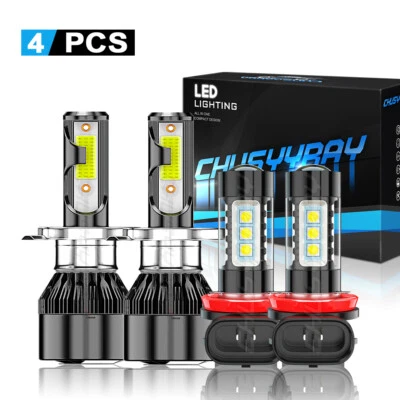 For Mini Cooper 2007-2018 Combo 6000K LED Headlights Hi/Low + Fog Light Bulbs 4x - Image 1 of 4