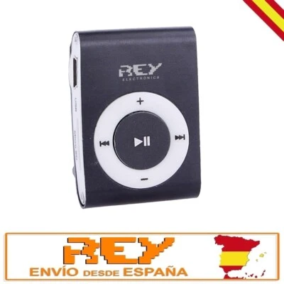 Reproductor MP3 CLIP Compatible con MicroSD de hasta 8 Gb. Color Negro vr - Imagen 1 de 4