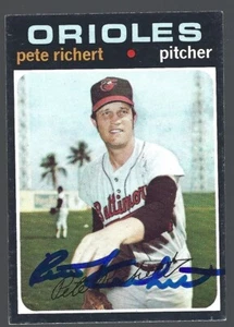 1971 Topps #273 Pete Richert IP autograph signed card - Picture 1 of 1