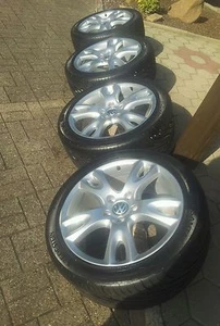 VW TOUAREG 7 L ORGINAL VW 20 Zoll Alufelgen mit TOP Bereifung (5mm) ! ET 60 9J - Bild 1 von 12