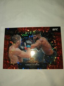 2023 select ufc chris curtis red disco /99 rookie card middleweight