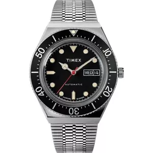 Orologio Automatico Uomo TIMEX M79 TW2U78300 Bracciale Acciaio Nero - Foto 1 di 4