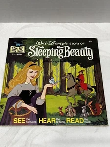Walt Disney Sleeping Beauty 24 Pg. Book & 7" Record 33 1/3 LP 1st #301 EX!! š„ - Picture 1 of 5