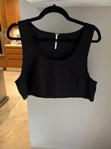 Free People zugeschnittenes Oberteil schwarz klein - Bild 1 von 3