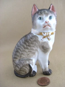 Antique ceramic cat , Victorian C1880/90 - Picture 1 of 8