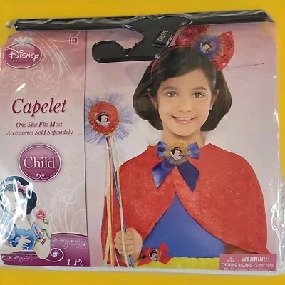 Disney Princesa Niño BLANCANIEVES Disfraz CAPELET ENCOGIMIENTO DE HOMBROS OS Niñas F20 Foto 1 de 3