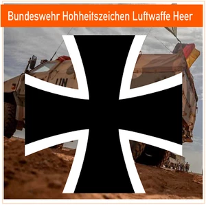 Bundeswehr Luftwaffe Heer Hoheitszeichen - Aufkleber - Picture 1 of 4