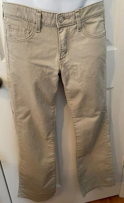 Calça jeans Levi's Superlow stretch masculina tamanho 7 JR 518 bege - Imagem 1 de 3