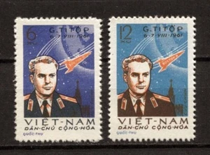 1961 Vietnam Stamps Gherman Titov's Space Fight Scott # 174-175 MNH - Picture 1 of 1