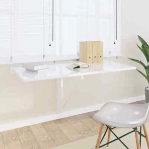 Mesa Plegable de Pared Escritorio Flotante de Ordenador para Bar Cocina vidaXL - Imagen 1 de 60