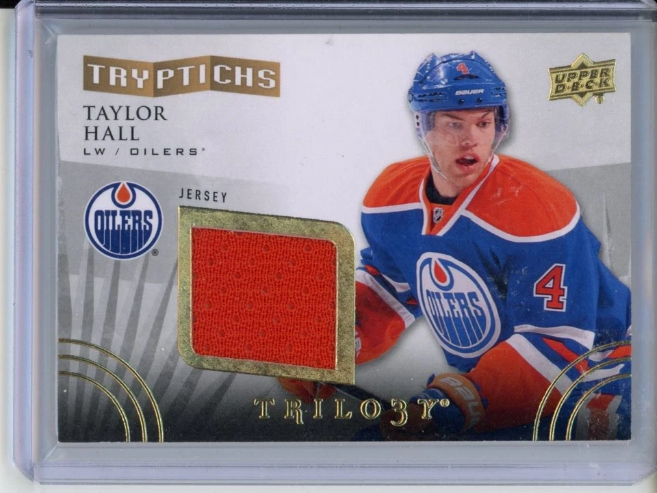 2014-15 Upper Deck Trilogy Tryptichs Taylor Hall /400 #T-1ST2 - Image 1 of 2