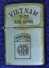 Original US Army 82nd Airborne Division Khe Sanh 1971 1972 Vietnam Zippo Feuerzeug