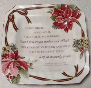 222 Fifth Yuletide Celebration Silent Night Plate 8.5 Inches Collectible Gift - Picture 1 of 5