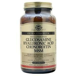 Solgar Extra Fuerte Glucosamina Ácido Hialurónico Condroitina MSM Sin Mariscos Foto 1 de 1