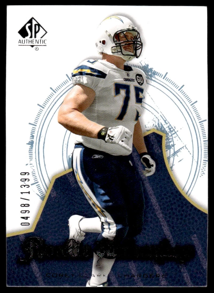 2008 SP Authentic Corey Clark Rookie 0498/1399 San Diego Chargers #114 R68 - Image 1 of 2