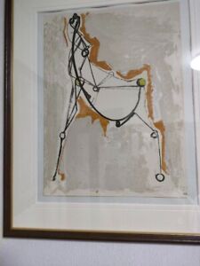 Marino Marini Scomposizione Lithograph Signed Framed horse 1951 Deconstruction