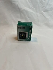 NEW! Braun AB1A 3855 Quartz Analog Alarm Clock Silver . A Must Have! - Picture 1 of 12