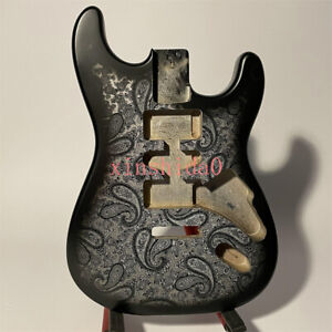 Unfinished DIY Build on Own Paisley Matt Grey Electric Guitar Body  No Accessory