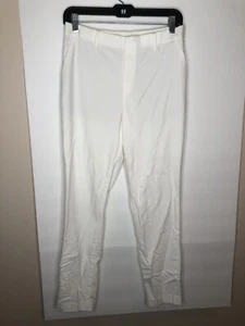Uniqlo Damen weiß Stretch Taille gerade Anzughose Gr. M gebraucht, in einwandfreiem Zustand - Bild 1 von 7