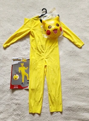 New Pikachu Pokemon Classic Child Halloween Costume size M 7/8 - Изображение 1 из 4