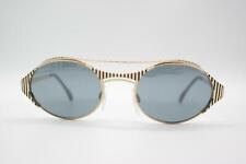 Vintage Cazal 978 Gold Black Oval Sunglasses Sunglass Glasses NOS