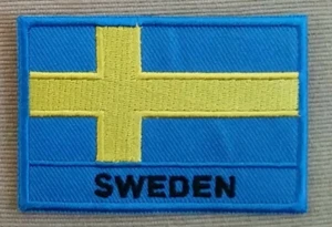 Flag of SWEDEN Patch Embroidered IRON ON or SEWN NEW - Picture 1 of 1