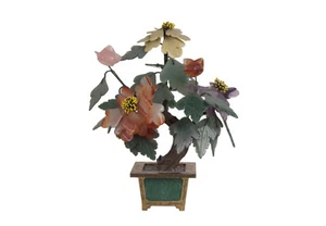 China 20. Jh. Edelsteinbaum - A Chinese Jade & Hardstone Tree - Chinoise Cinese - Bild 1 von 10