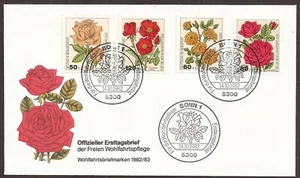 [82.1000] BRD, Bonn, FDC w/full set 1982 ** Roses, Charity Stamps - Picture 1 of 2
