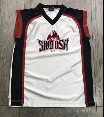 Vintage Nike Graphic Basketball Stitch Sleeveless Tank Top Youth Size M 10-12 - Image 1 of 4