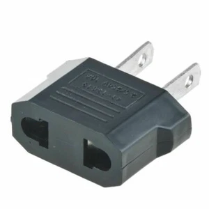 Europäischer Euro EU auf US USA Reiseladegerät Adapter Stecker Steckdose Konverter (NEU) - Bild 1 von 2