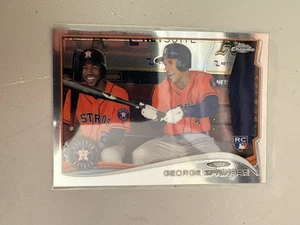 2014 Topps Chrome George Springer rookie card #138  Houston Astros  Blue Jays - Picture 1 of 2