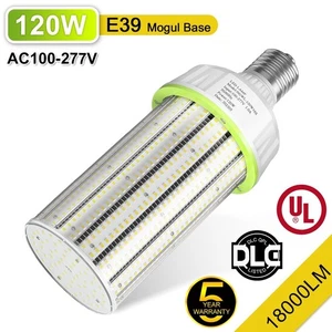 120W LED Corn Light E39 Bulb Mogul Base 18000 Lumens 5000K 600W MH HID Replace - Picture 1 of 12