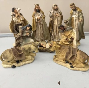 Silent Night Nativity Manger Collection 5”-8” Large Set Of 10 Christmas Holiday - Picture 1 of 24