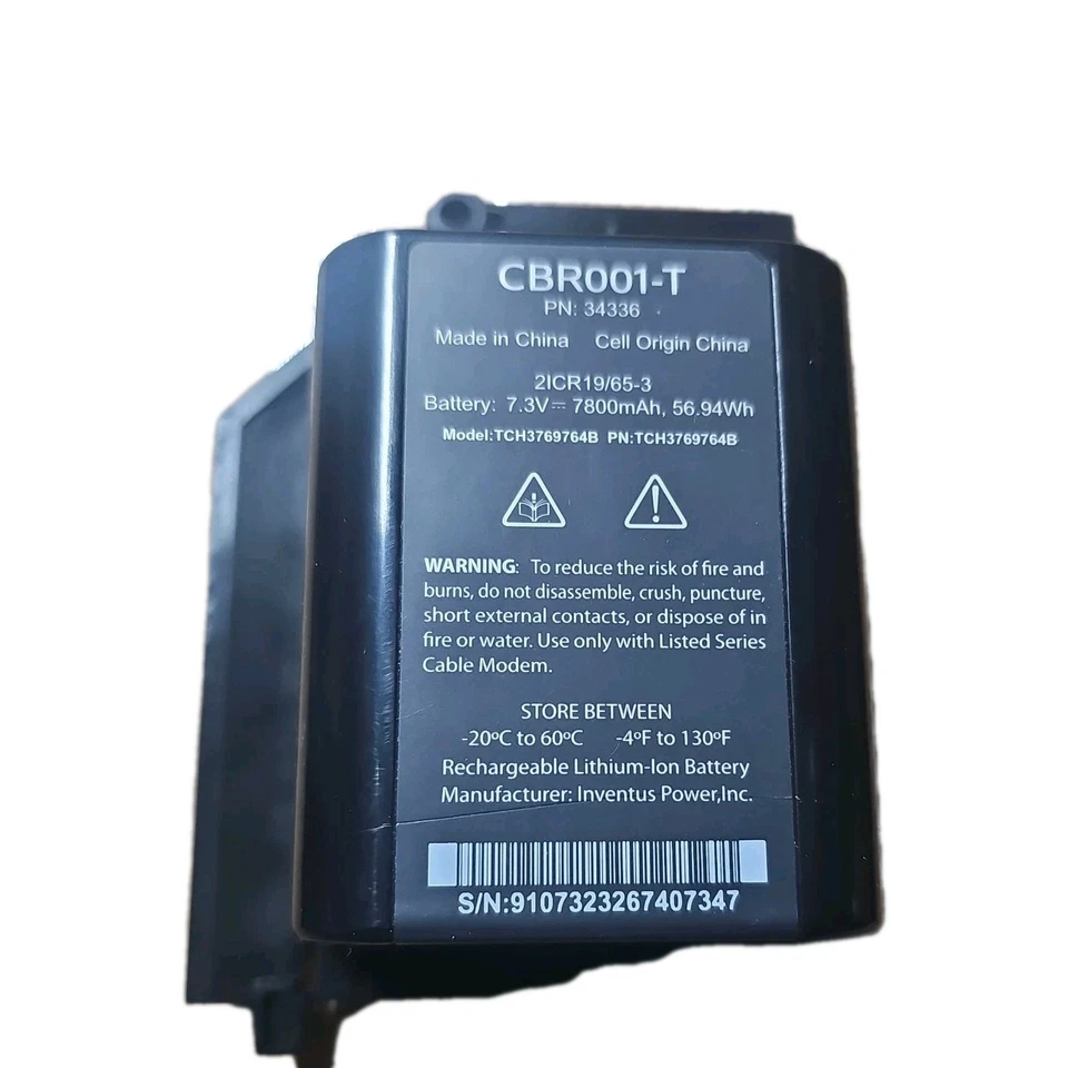 Inventus Power Cable Modem Battery CBR001-T 34336 - Image 1 of 4