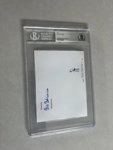 Bill Belichick signed encapsulated Cut Beckett BAS COA slabbed Super Bowl Champs - Picture 1 of 2