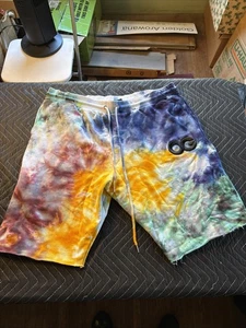 OG vandal A Sweat Short Mens 2XL Tye-Dye Shorts Zipper Pocket 2XL - Picture 1 of 8
