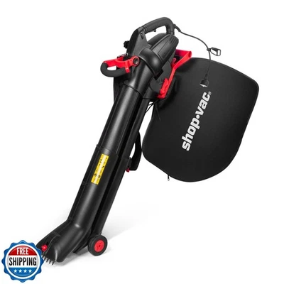 Soplador de hojas eléctrico Shop-Vac 3 en 1, aspiradora y trituradora para el cuidado del césped, 180 m Foto 1 de 4