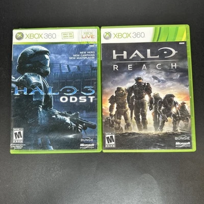 Pacote de jogos Halo Reach & Halo 3: ODST (Microsoft Xbox 360) com manuais - TESTADO - Imagem 1 de 4