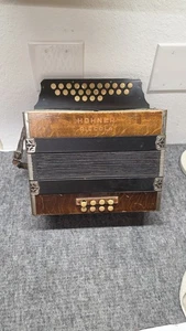 Vintage M Hohner accordian Works 3 Row Buttons - Picture 1 of 10