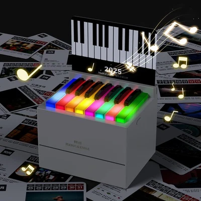 2025 New Yaya Olivia Rodrigo Music Sheet Toy Piano Table Calendar With drawer - Image 1 of 4
