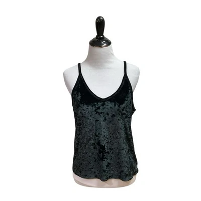 PINK By Victoria's Secret Women's Crushed Velvet Tank Top M Medium V-Neckline - Image 1 of 4
