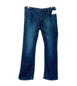Relativity, Women's Sz16, NWT, Med Blue Denim, Distressed, Straight Leg Pants - Picture 1 of 4