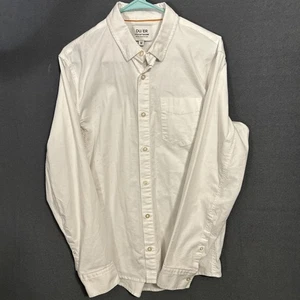 DU/ER Shirt Mens M Performance Stretch Button Down 9-to-9 White Classic Preppy - Picture 1 of 8