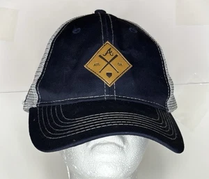 Atlanta Braves & Napa  Trucker Hat With Leather Patch - ATL GA Design - Picture 1 of 5