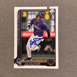 ADAEL AMADOR Signed Autographed 2025 Topps Series 1 One Card RC COL Rockies #191 - Picture 1 of 1