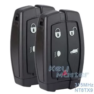 2x for Land Rover LR2 2008 2009 2010 2011 2012 Car Keyless Remote Key Fob NT8TX9 - Picture 1 of 4