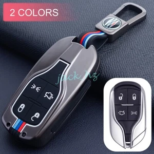 Llavero de coche de metal cubierta estuche anillo de cadena para accesorios Maserati Ghibli Levante - Imagen 1 de 10